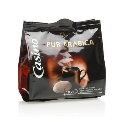 Café 18 dosettes souples pur Arabica du Brésil Casino