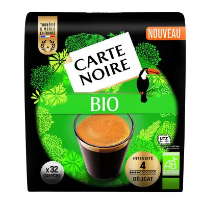 Café 32 dosettes souple pur Arabica bio Carte Noire