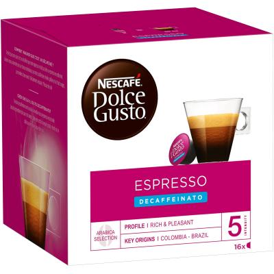 Café 16 capsules espresso décaféiné Dolce Gusto Nescafé
