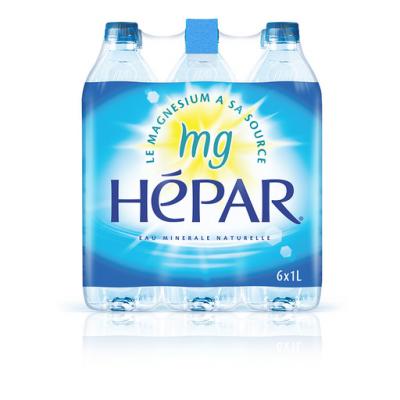 Eau minérale naturelle 6x1L Hépar