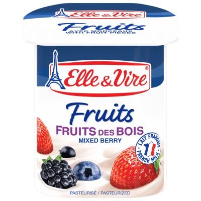 Desserts lactés fruits des bois x4 Elle & Vire