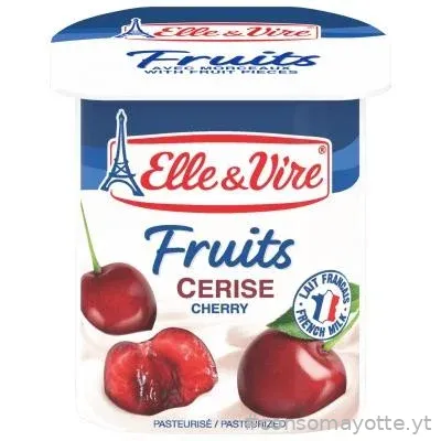 Desserts lactés fruits Cerise x4 Elle & Vire