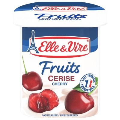 Desserts lactés fruits Cerise x4 Elle & Vire