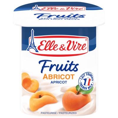 Desserts lactés fruits Abricot x4 Elle & Vire