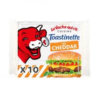 Fromage en tranches au cheddar x10 La Vache qui rit