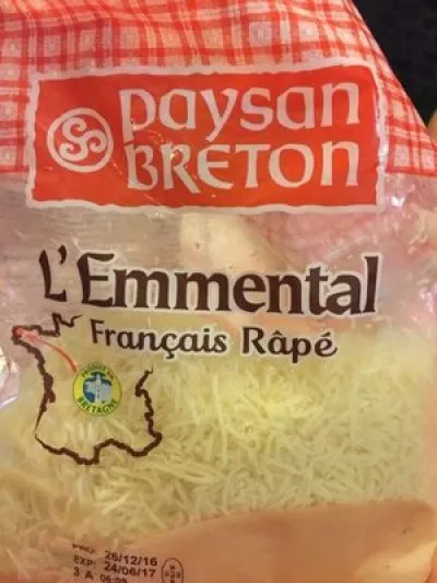 Emmental râpé 1 kg Paysan Breton