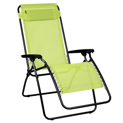 Fauteuil transat textilène · Vert Terre Jardin