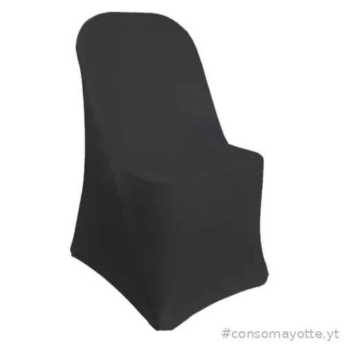 Housse chaise élastique · Noir Terre Jardin