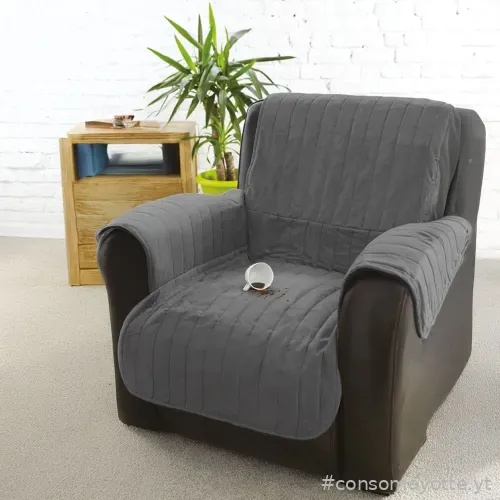 Couvre fauteuil et canapé waterproof · Gris / 1 place Facilitys