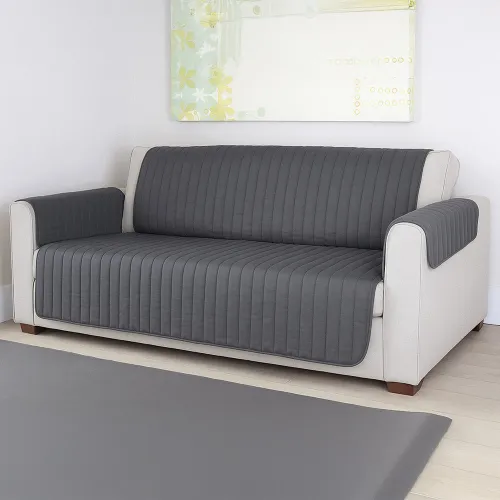 Couvre fauteuil et canapé waterproof · Gris / 3 places Facilitys