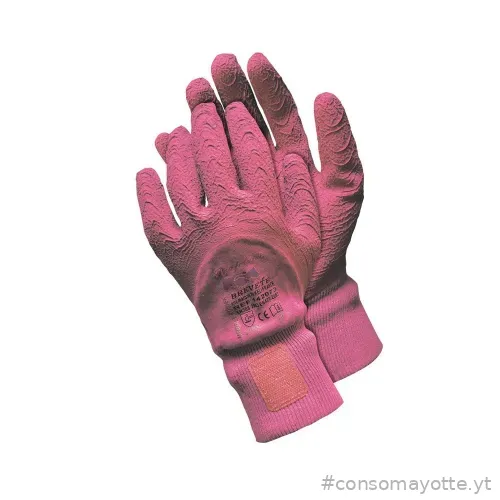 Gants rosiers roses · taille 8 