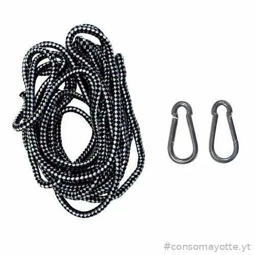 Kit de fixation hamac tissé portable 