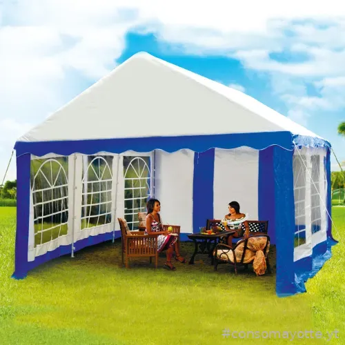 Chapiteau 4 x 6 m avec murs Terre Jardin