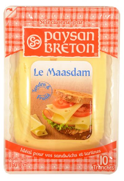 Tranches Maasdam x10 Paysan Breton