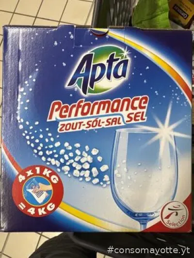 Sel régénérant lave-vaisselle Performance 4 x 1 kg Apta