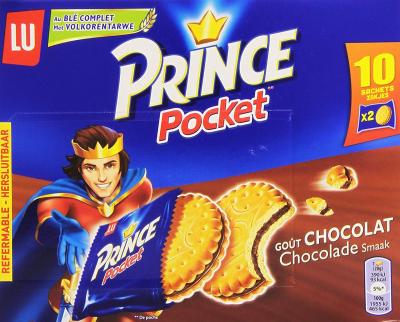 Prince pocket goût chocolat x10 Doodingues
